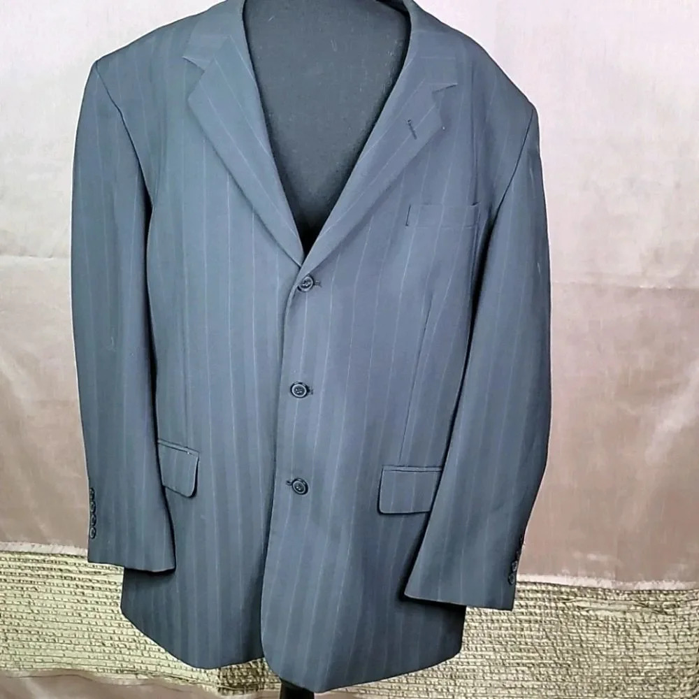 CARLO‎ BERNETTI Pin Striped Suit Jacket